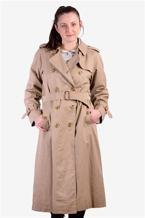 vintage Burberry trench coat women's